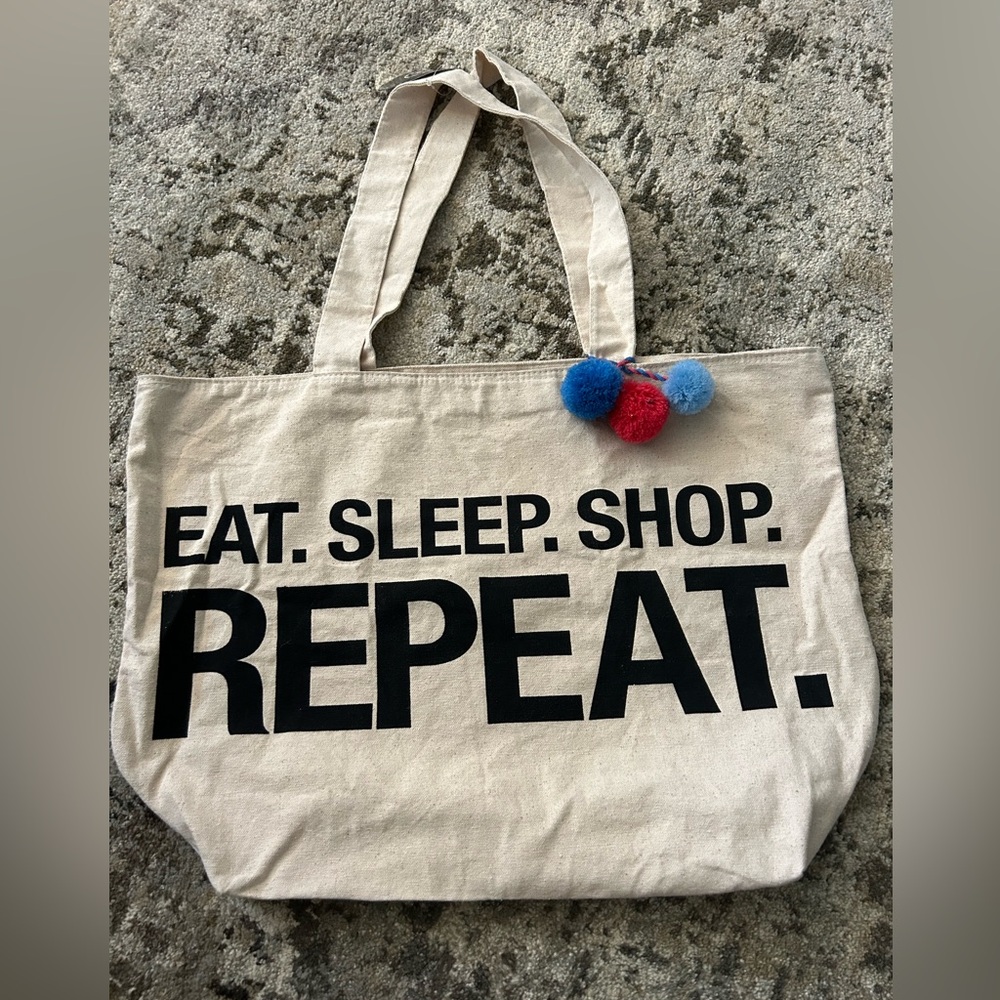Eat. Sleep. Shop. Repeat. Tote